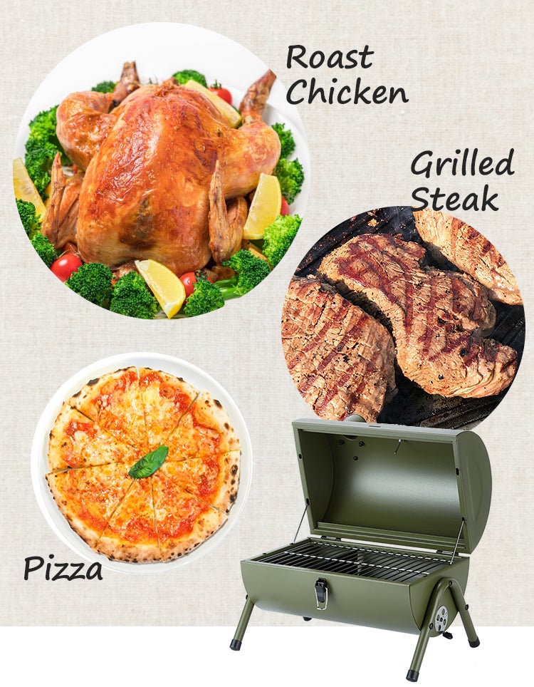 グリル ロースト スモーク調理対応 蓋付きbbqコンロ Manron Campfire キャンプファイヤー