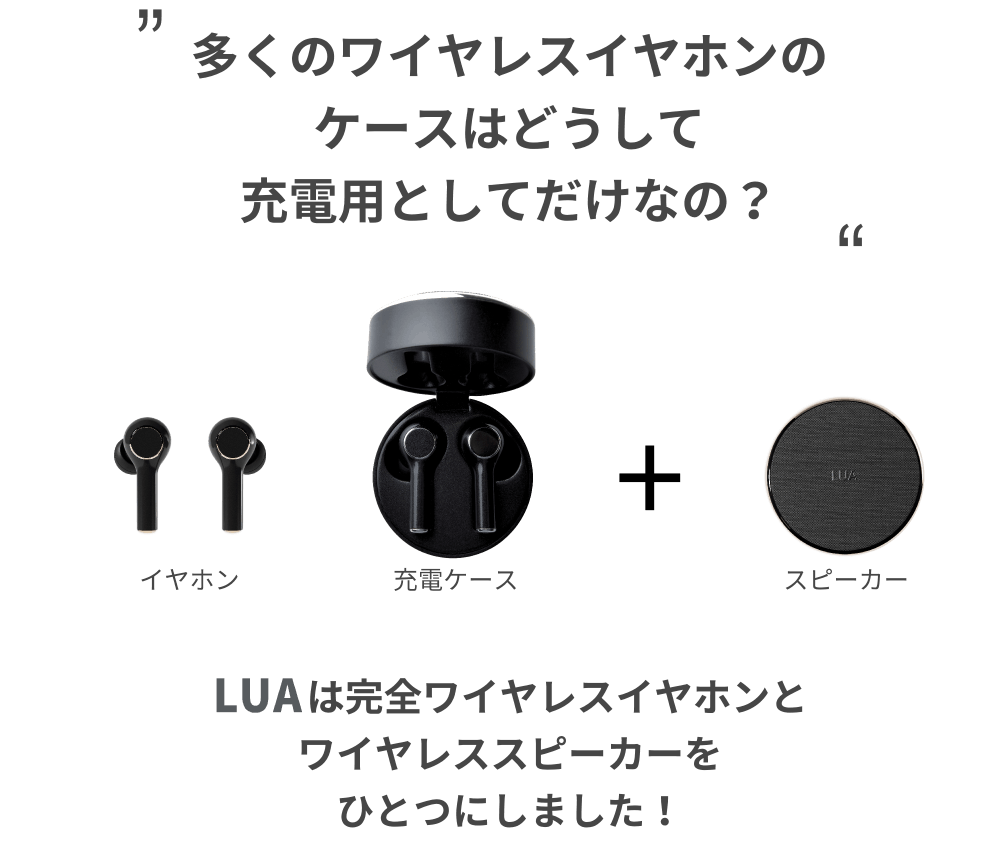 理想を実現したQUALCOMM搭載2in1完全ワイヤレスイヤホン＆スピーカー - CAMPFIRE (キャンプファイヤー)