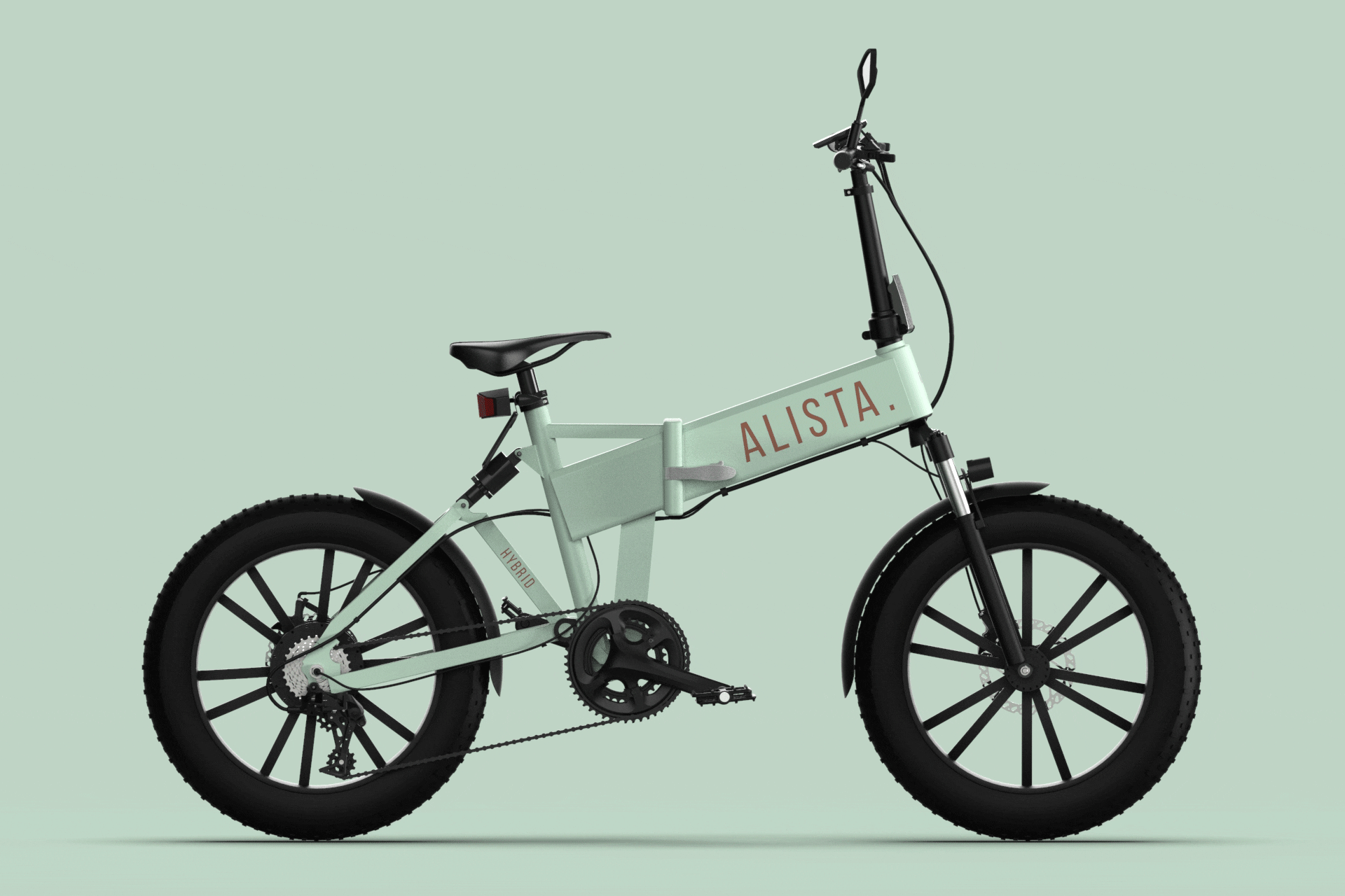 格安販売の ファットバイク型・電動自転車＆原付ハイブリットE-Bike ALISTA 自転車本体