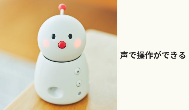 BOCCO emo基本機能。声で操作ができる。