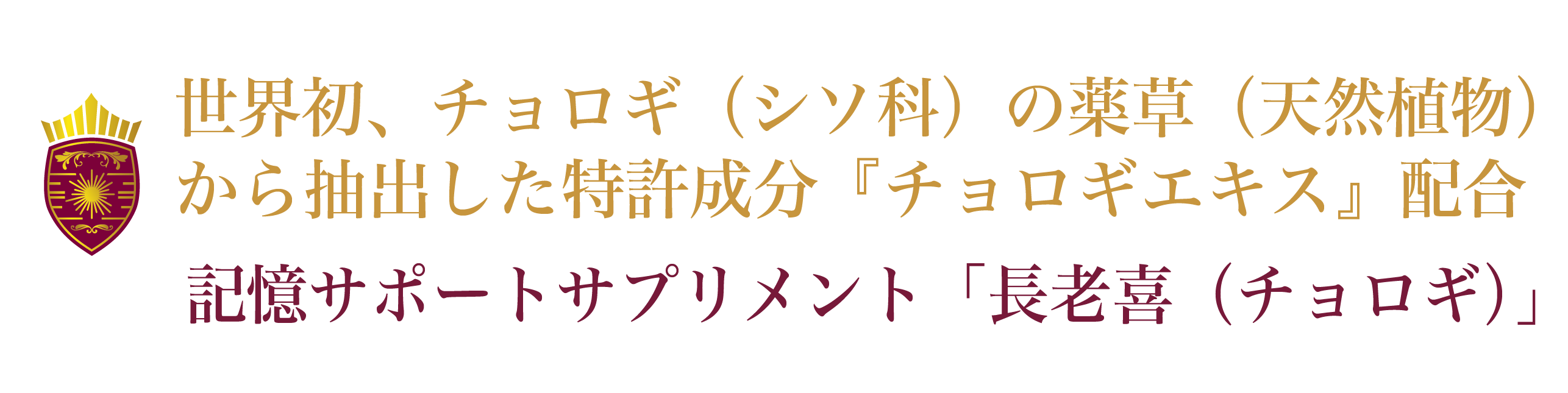 記憶力が気になる方にお届けしたい チョロギエキス配合サプリメント 長老喜 Campfire キャンプファイヤー