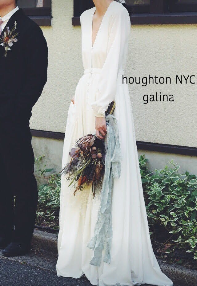 半額SALE☆ houghton NewYork ウェディングドレスGamila スーツ ...