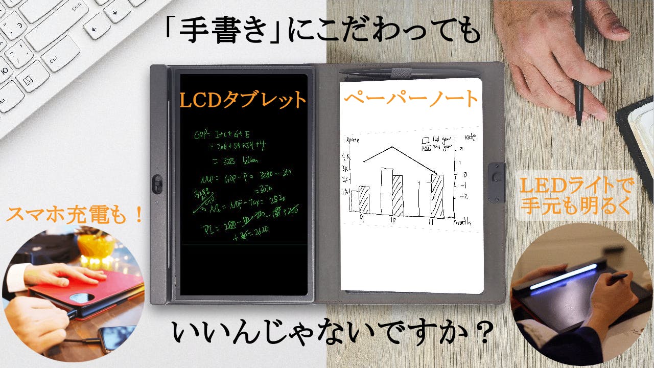 手書き にこだわるあなたへ スマホ充電対応 デジ アナ ノートブック誕生 Campfire キャンプファイヤー