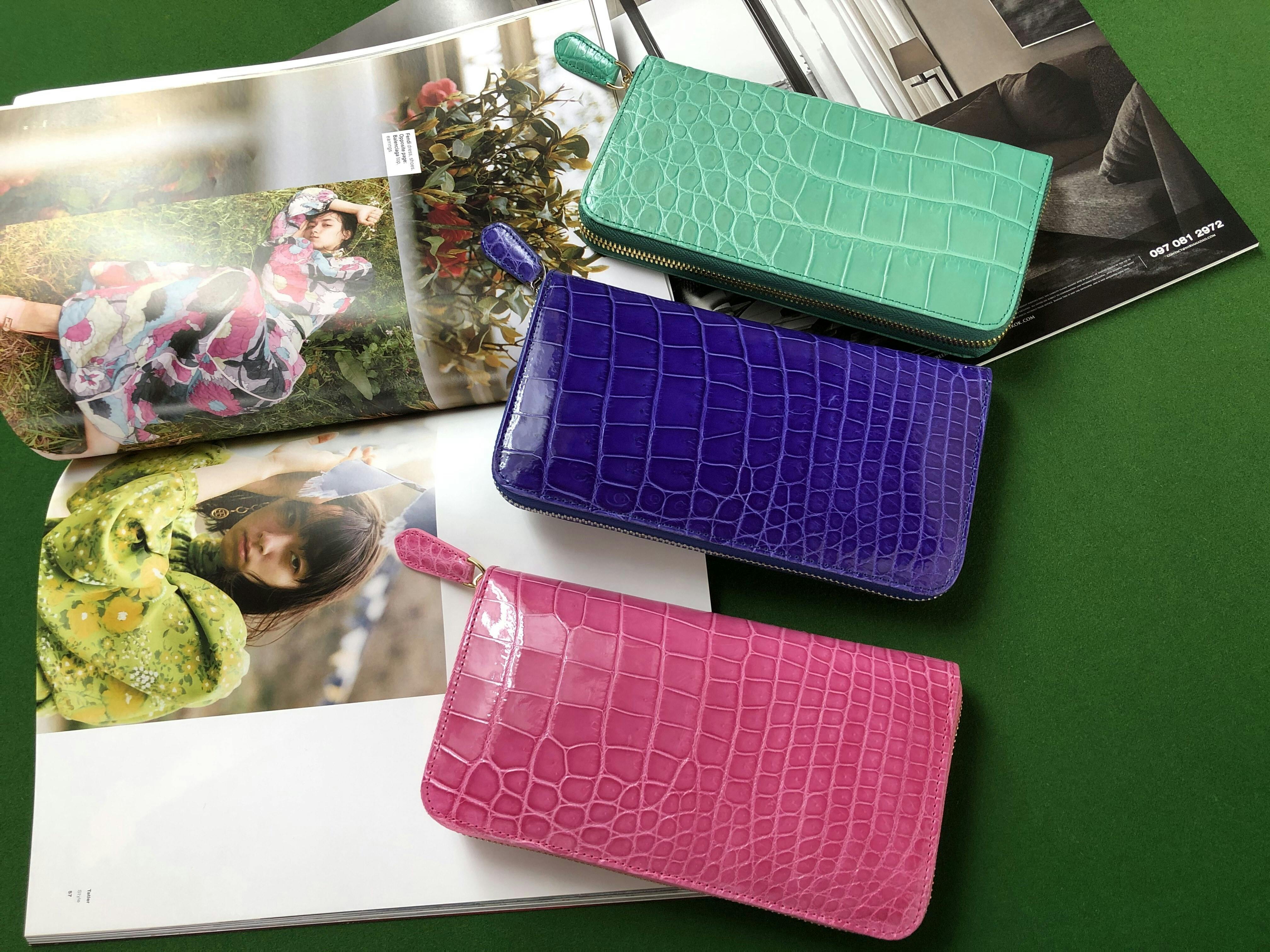 タイ王国老舗工場の最高級クロコダイル革長財布で日常を贅沢に Campfire キャンプファイヤー タイ王国老舗工場の最高級クロコダイル革長財布で日常を贅沢に Campfire キャンプファイヤー