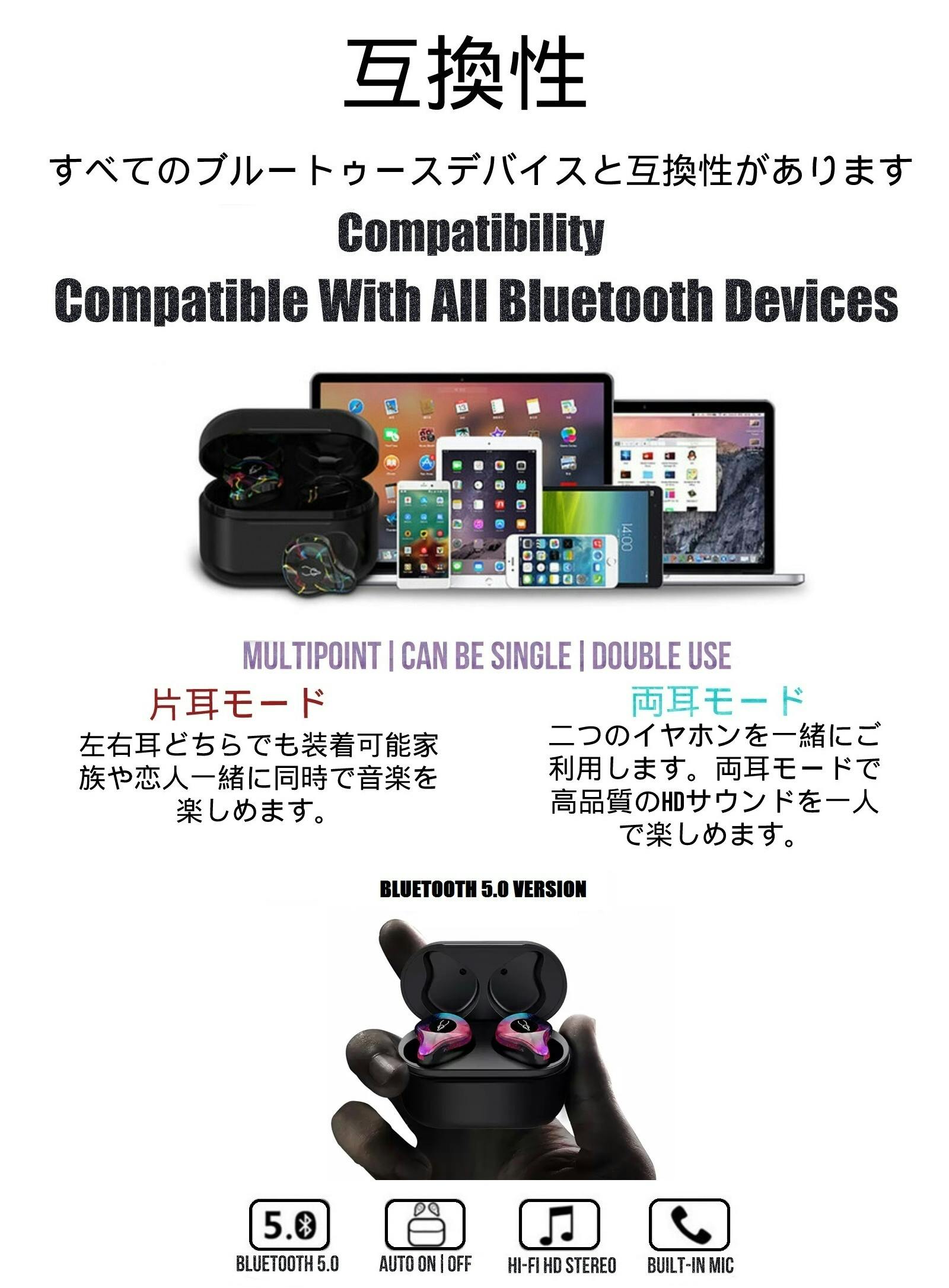 6dサウンドbluetooth5 0trueワイヤレスイヤホンsabbatx12 Campfire キャンプファイヤー