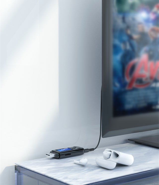 有線接続からbluetooth接続に変換できる 充電式のトランスミッターk15 Campfire キャンプファイヤー