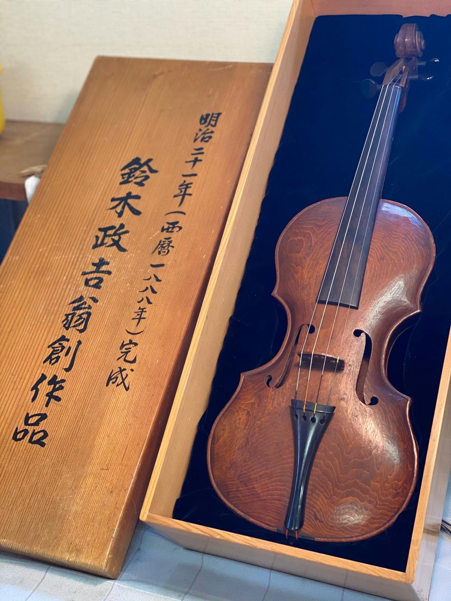 新作通販鈴木梅雄　製作　1928年（昭和３年）　　ヴィンテージ　ヴァイオリン　　　F0929B バイオリン