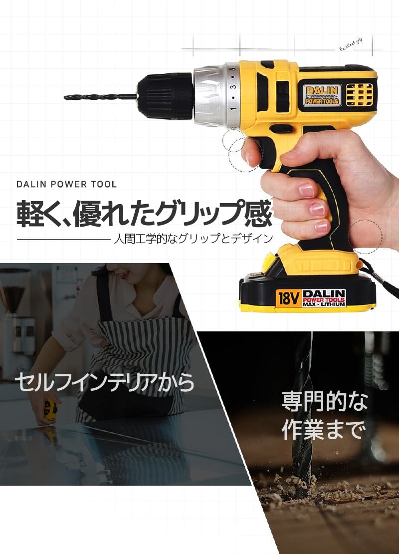 12種の工具を一つに！ヘッド交換式電動工具「達人工具」 - CAMPFIRE (キャンプファイヤー)