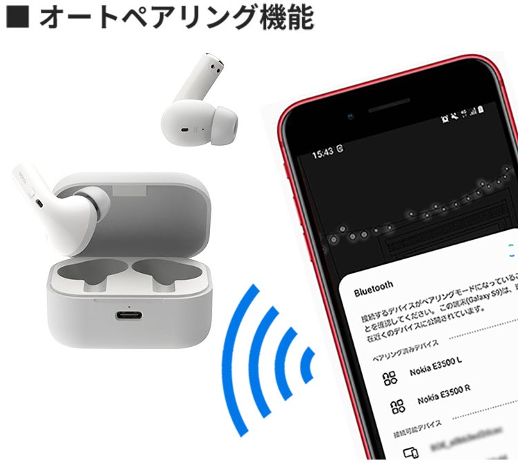 TWSイヤホン入門の決定版！世界通信メーカーNOKIAが手掛けるE3500