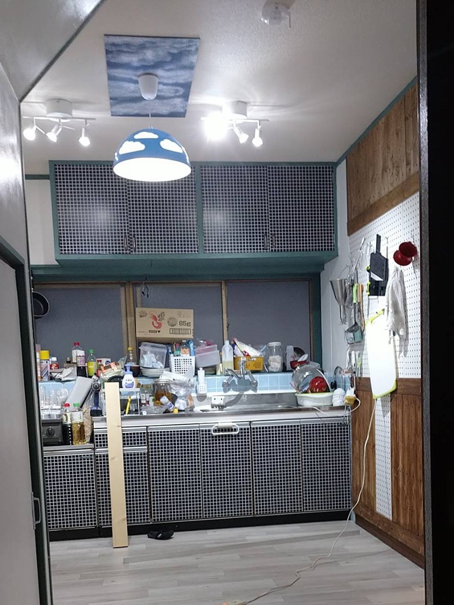福井　勝山　貸切民泊　秘密基地　キッチン