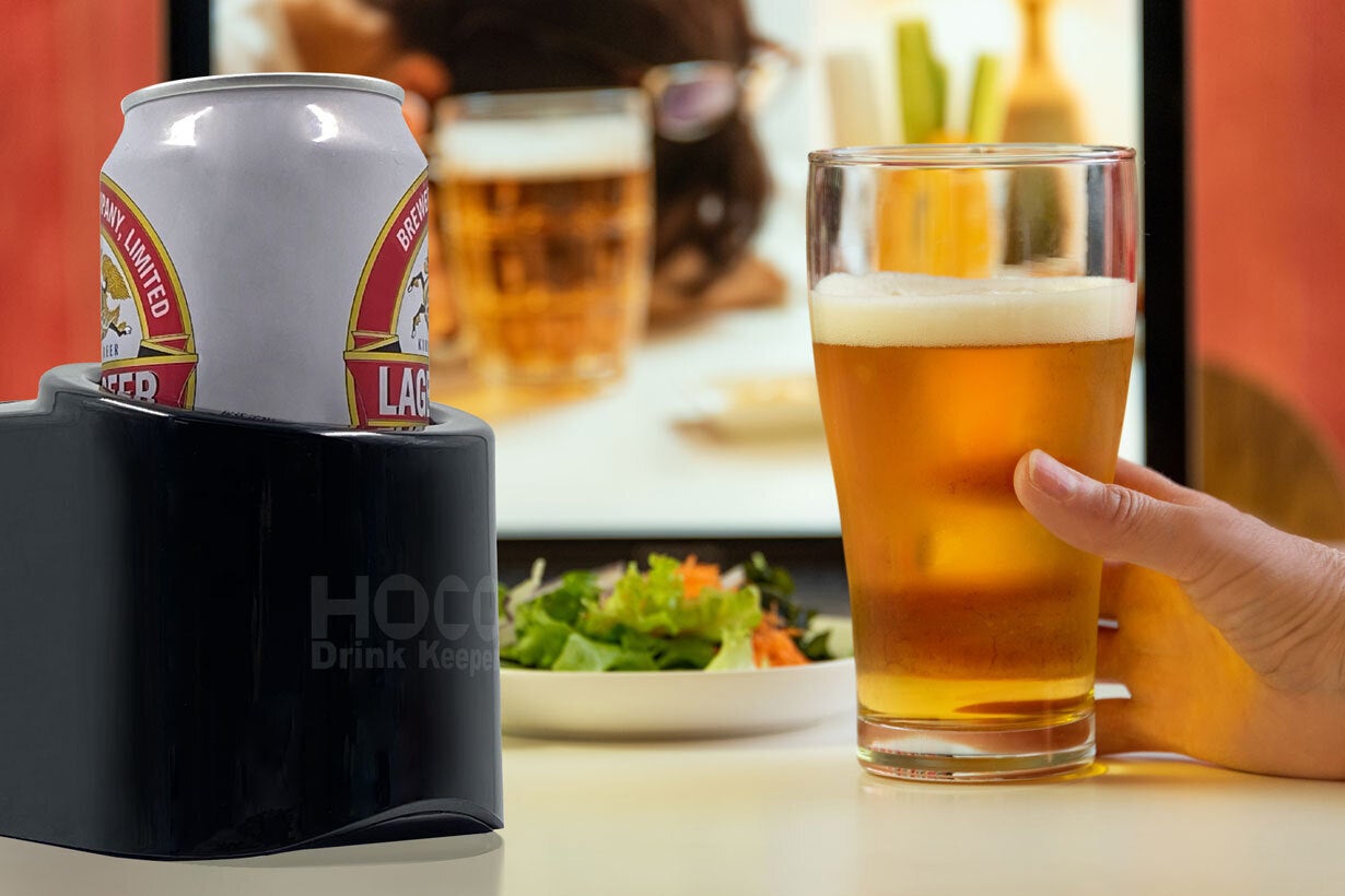 パソコン周りはこれで快適！保温冷機能付きドリンクホルダー 「HOCO