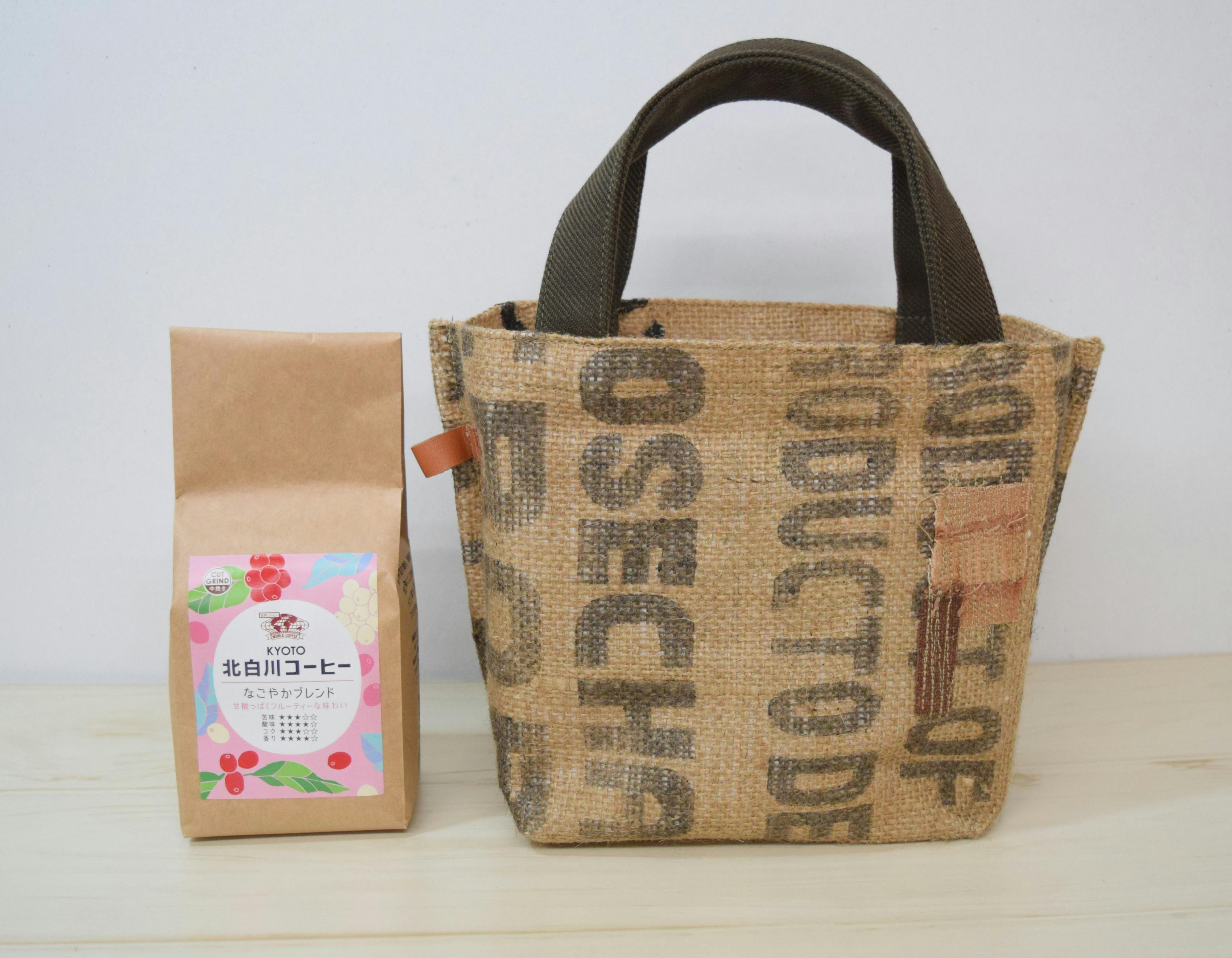 ドンゴロスミニトートバッグ オリジナルブレンドコーヒーセット Campfire キャンプファイヤー ドンゴロスミニトートバッグ オリジナルブレンドコーヒーセット Campfire キャンプファイヤー