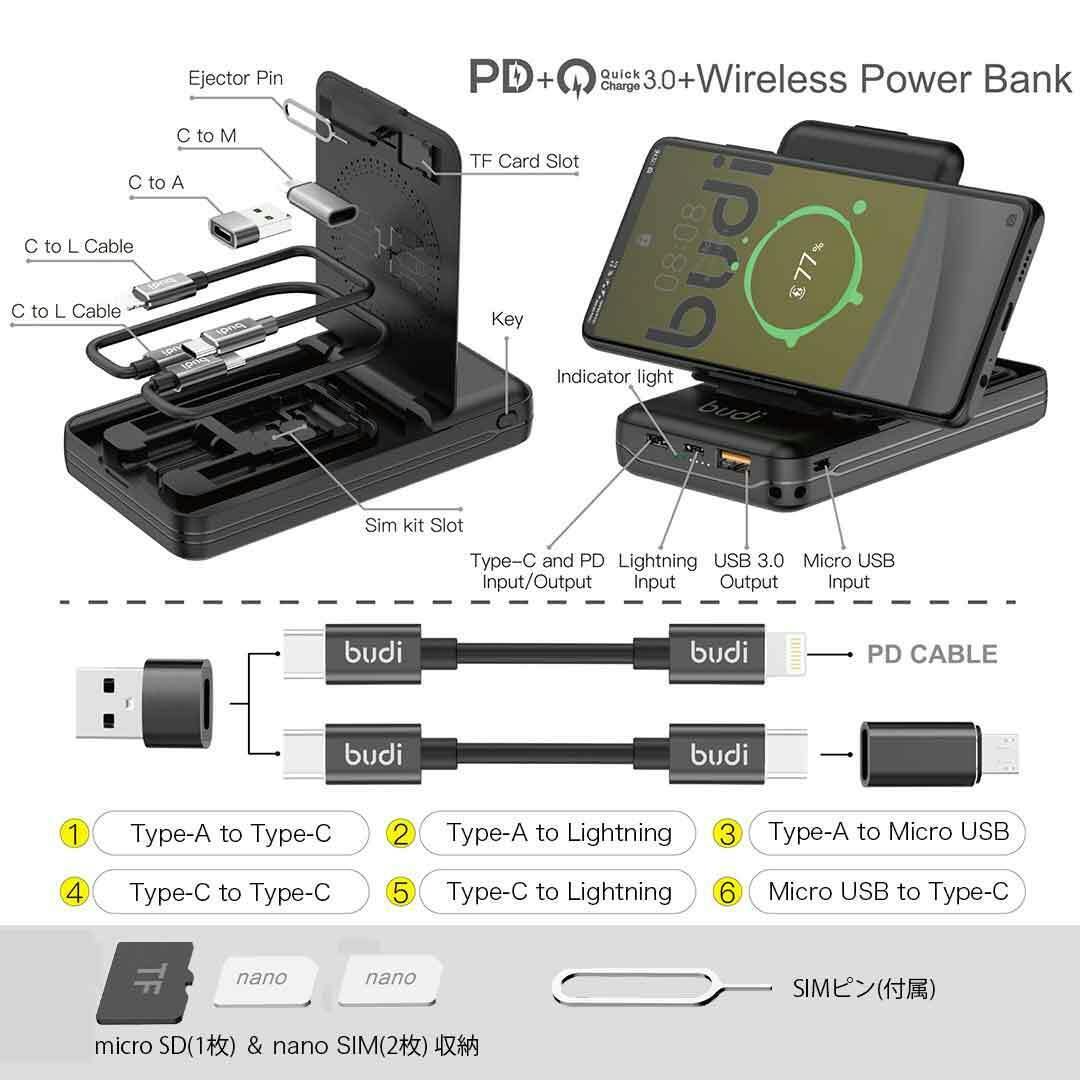 ワイヤレス充電＆モバイルバッテリー、モバイル機器周辺をこの1台に