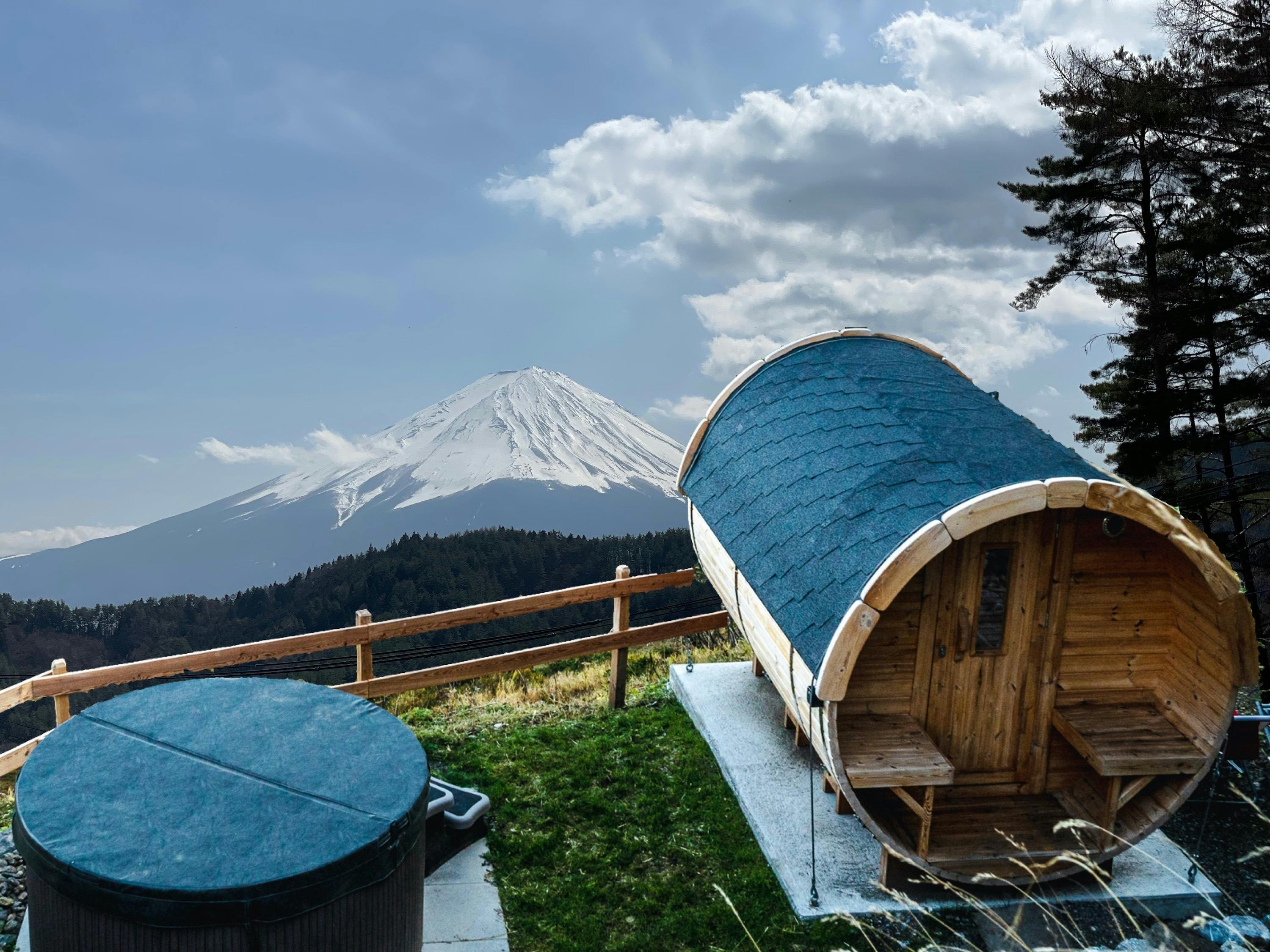 建設中のキャンプ＆グランピング場に富士山展望バレルサウナを作りたい！ - CAMPFIRE (キャンプファイヤー)