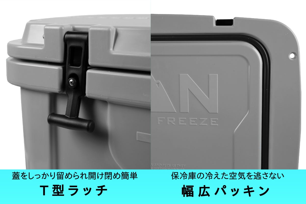 炎天下で氷を最大8日間キープ。超密封ハードボディで保冷力抜群の