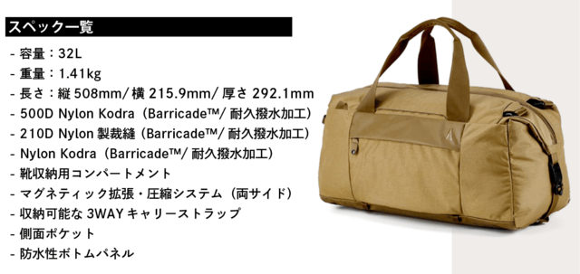 デザインと素材に一切の妥協なし!3wayユース高機能ダッフルバッグ【Aegis】 - CAMPFIRE (キャンプファイヤー) デザインと素材に一切の妥協なし!3wayユース高機能ダッフルバッグ【Aegis】 - CAMPFIRE (キャンプファイヤー)
