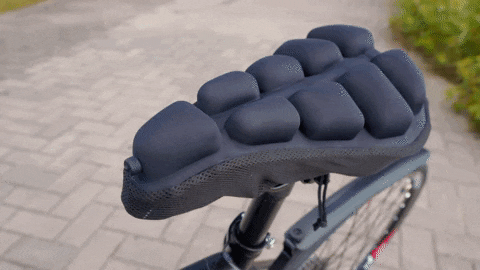 空気圧調整自由自在！快適な自転車走行を！自転車クッション 