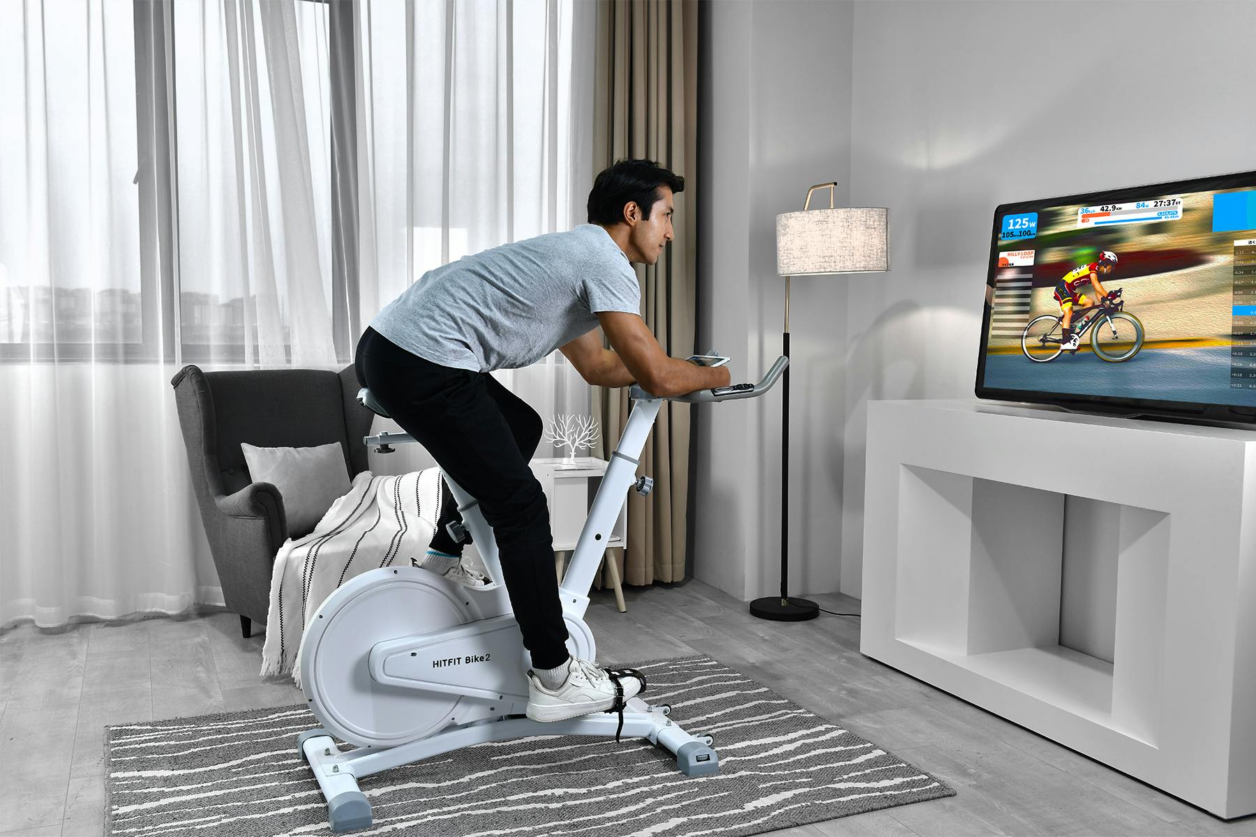 バーチャルライドアプリ対応 次世代フィットネスマシン Hitfit Bike 2 Campfire キャンプファイヤー バーチャルライドアプリ対応 次世代フィットネスマシン Hitfit Bike 2 Campfire キャンプファイヤー