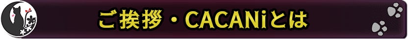 ルナティックのご挨拶、CACANiとは