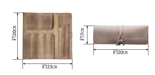 特殊加工で生み出す 高級革 インドネシア革職人が作った本革ロールペンケース Campfire キャンプファイヤー 特殊加工で生み出す 高級革 インドネシア革職人が作った本革ロールペンケース Campfire キャンプファイヤー