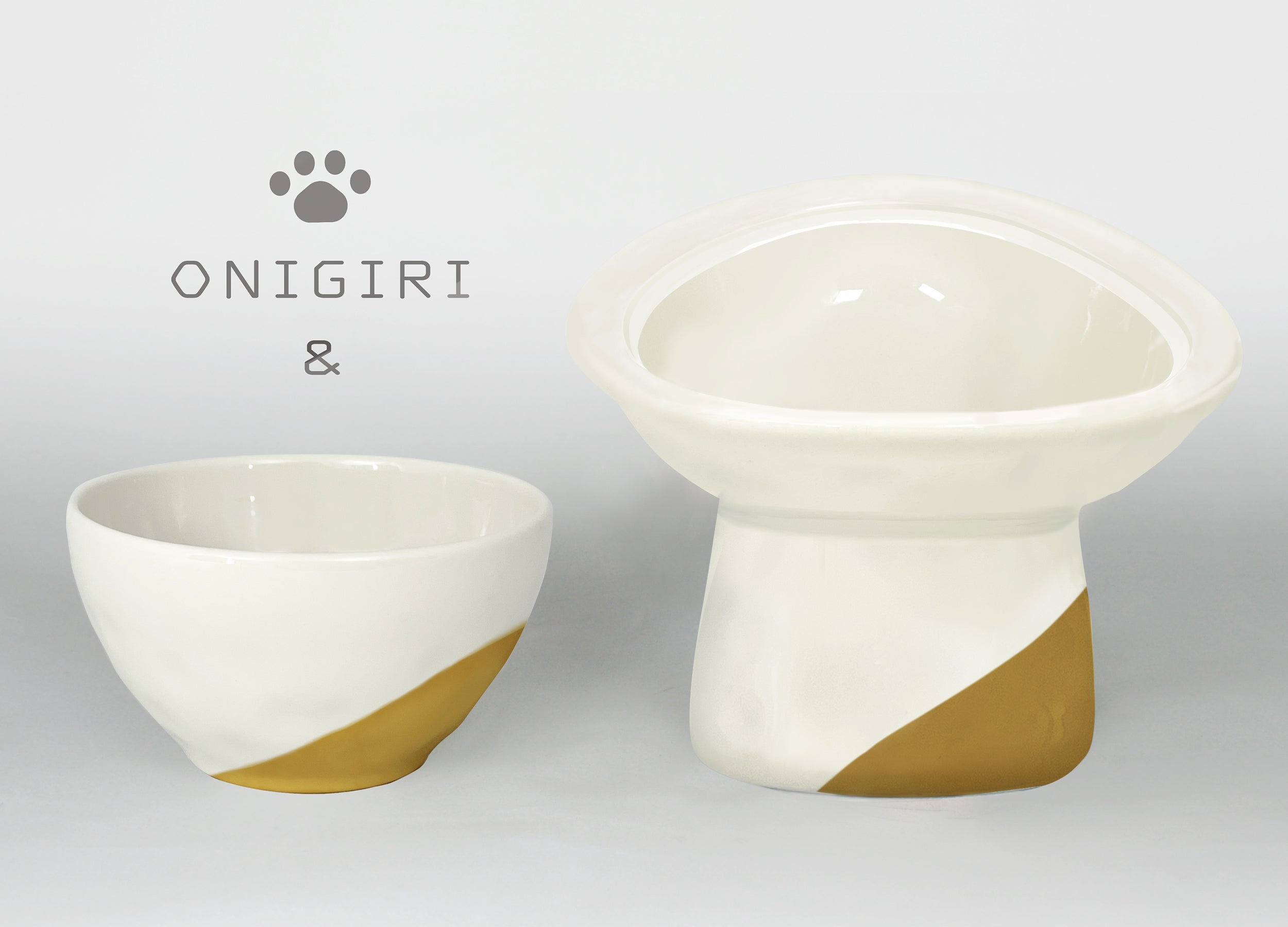 鼻ぺちゃ猫にも優しいフードボウル「パウ・ボウル ONIGIRI」を商品化