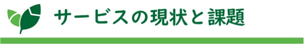 タイトル：サービスの現状と課題