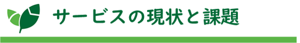 タイトル：サービスの現状と課題