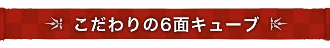 こだわりの6面キューブ