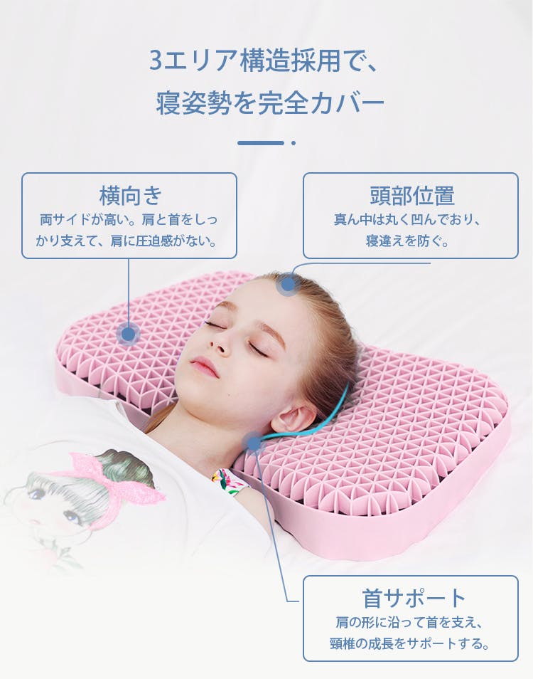 人生最高の睡眠体験を目指して！抗菌・防菌機能搭載の頸椎サポート