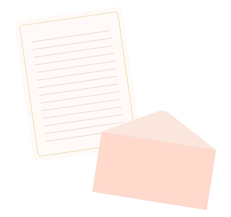 手紙のイラスト | 無料のフリー素材 イラストエイト