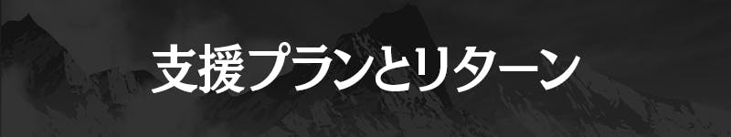 支援プランとリターン