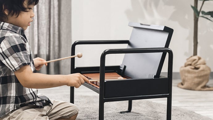 木琴・子ども椅子・踏み台の３WAY！世代を越えて使える「シロフォンチェア」