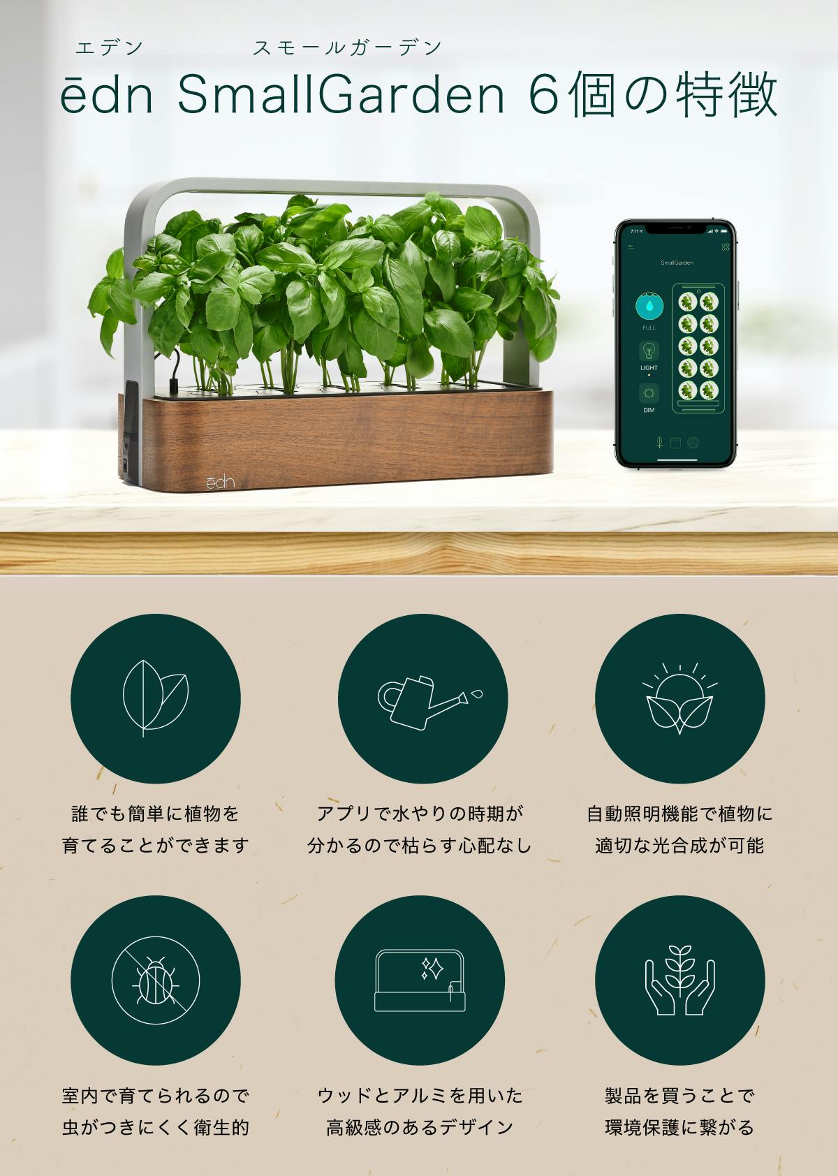 Iphoneで植物を育てるスマートプランター Edn Smallgarden Campfire キャンプファイヤー Iphoneで植物を育てるスマートプランター Edn Smallgarden Campfire キャンプファイヤー