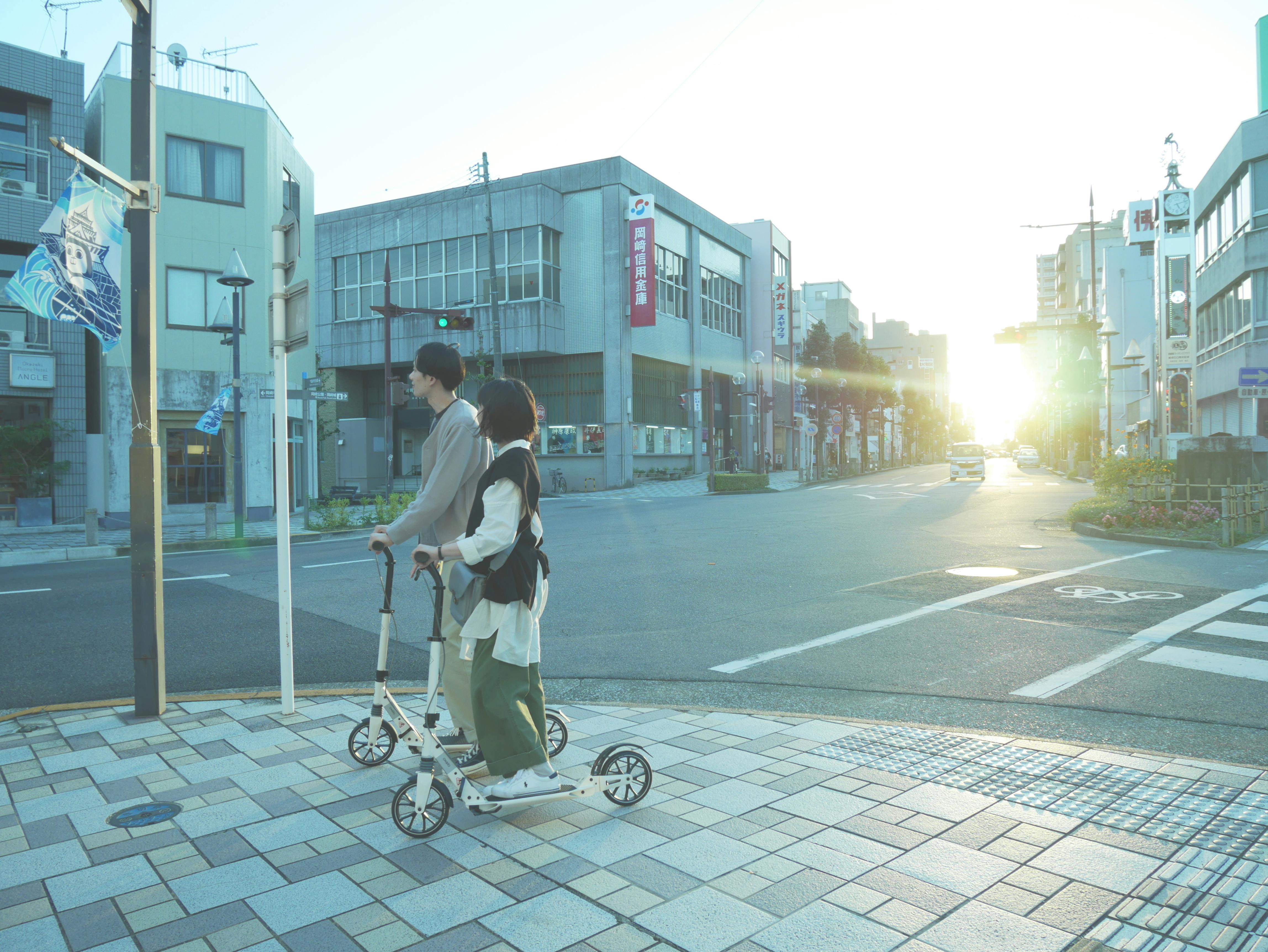 岡崎市・乙川】シェアキックボードサービス で「岡崎の良さ」に出会っ 