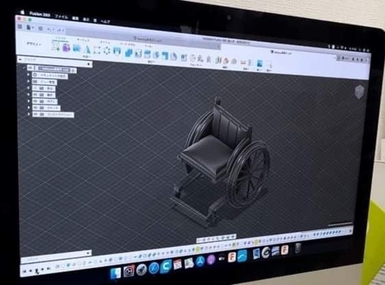 パラ卓球用のコマの3D画像