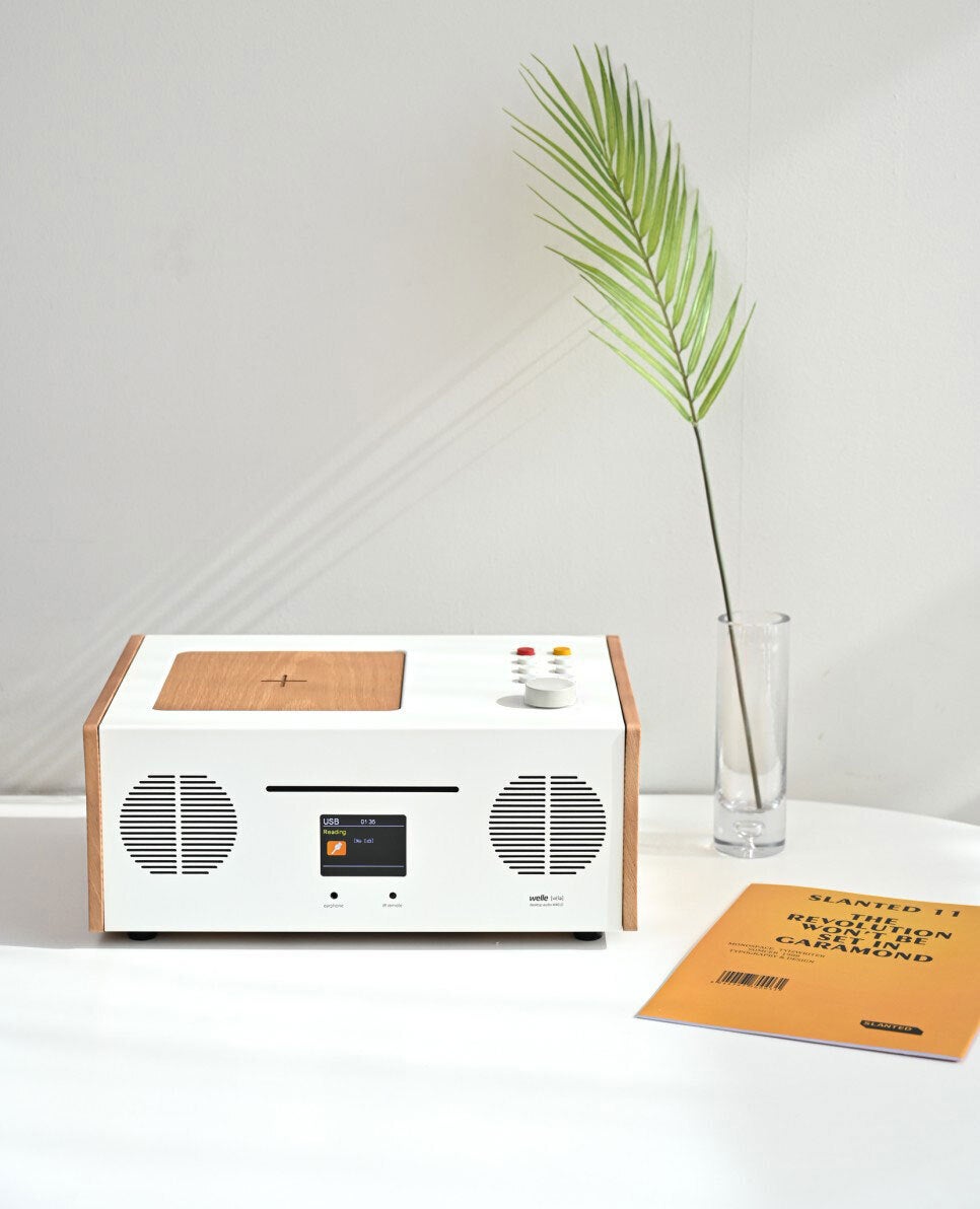 美しい響きそして美しいデザイン、welleデスクトップ型オーディオW401D