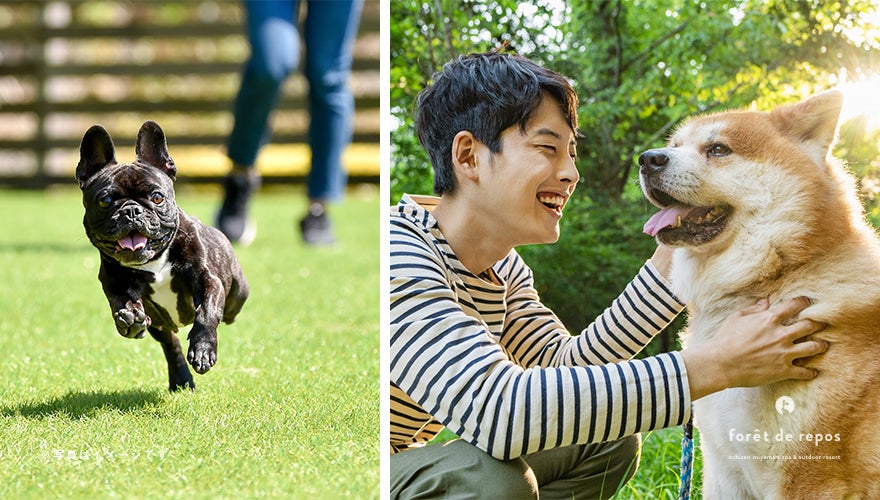 ペット同伴可能な施設!