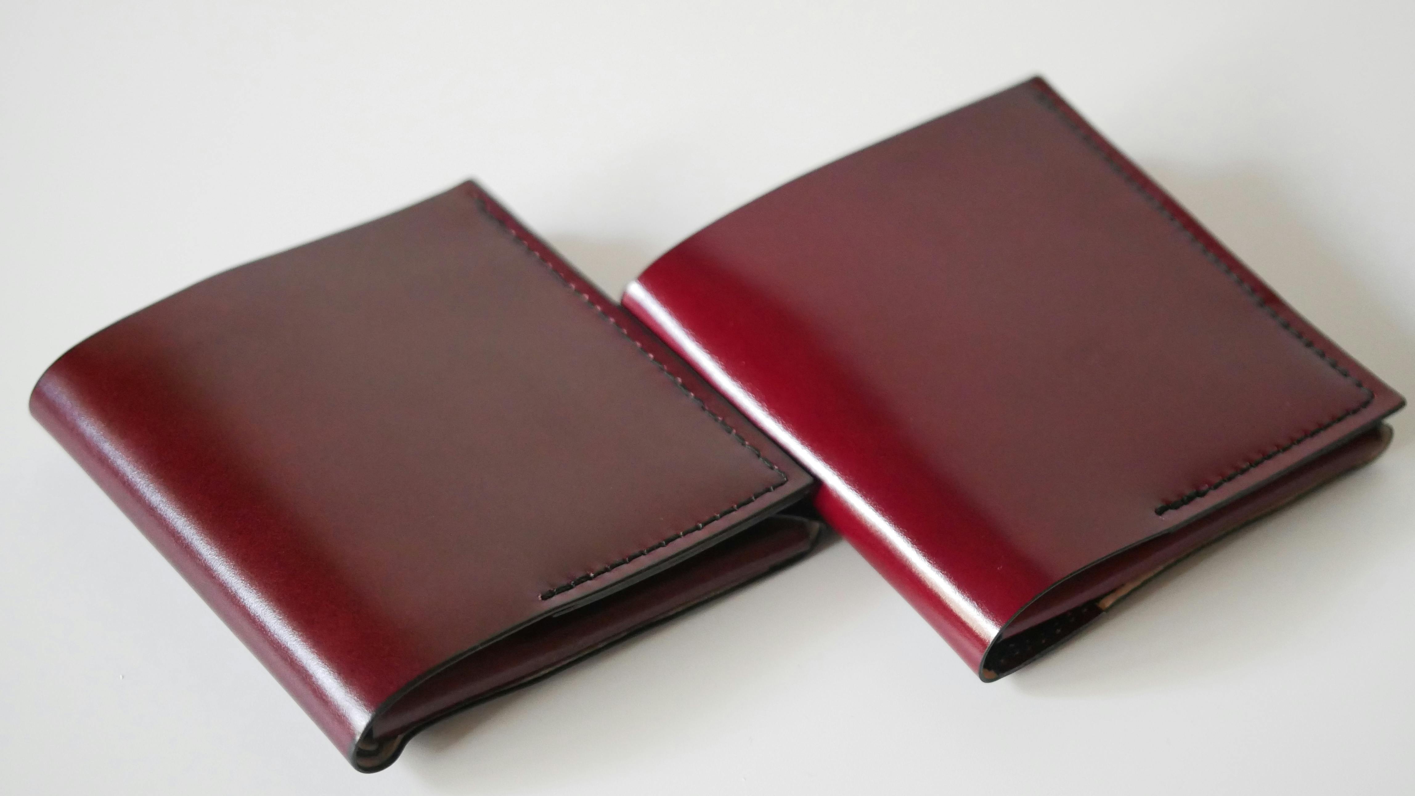 メンズusuha3 ブラック ten-to-sen コードバン - 折り財布