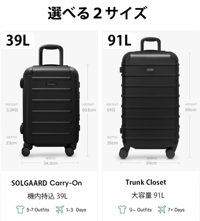 時短スーツケース】面倒な荷造りをストレスフリーに！SOLGAARD Trunk