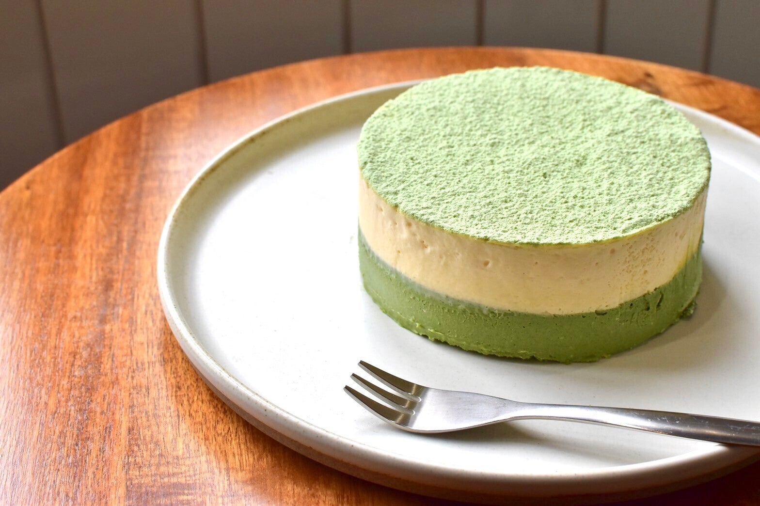 創業270年・京都産有機宇治抹茶の味を手作り抹茶生チーズケーキにして