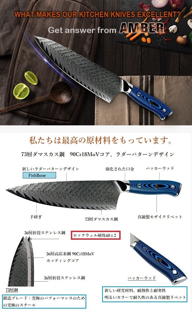 この機会に是非、最高のデザインナイフセットを！【ダマスカス73層】高級包丁セット - CAMPFIRE (キャンプファイヤー)