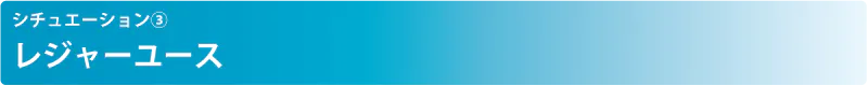 シチュエーション③ レジャーユース