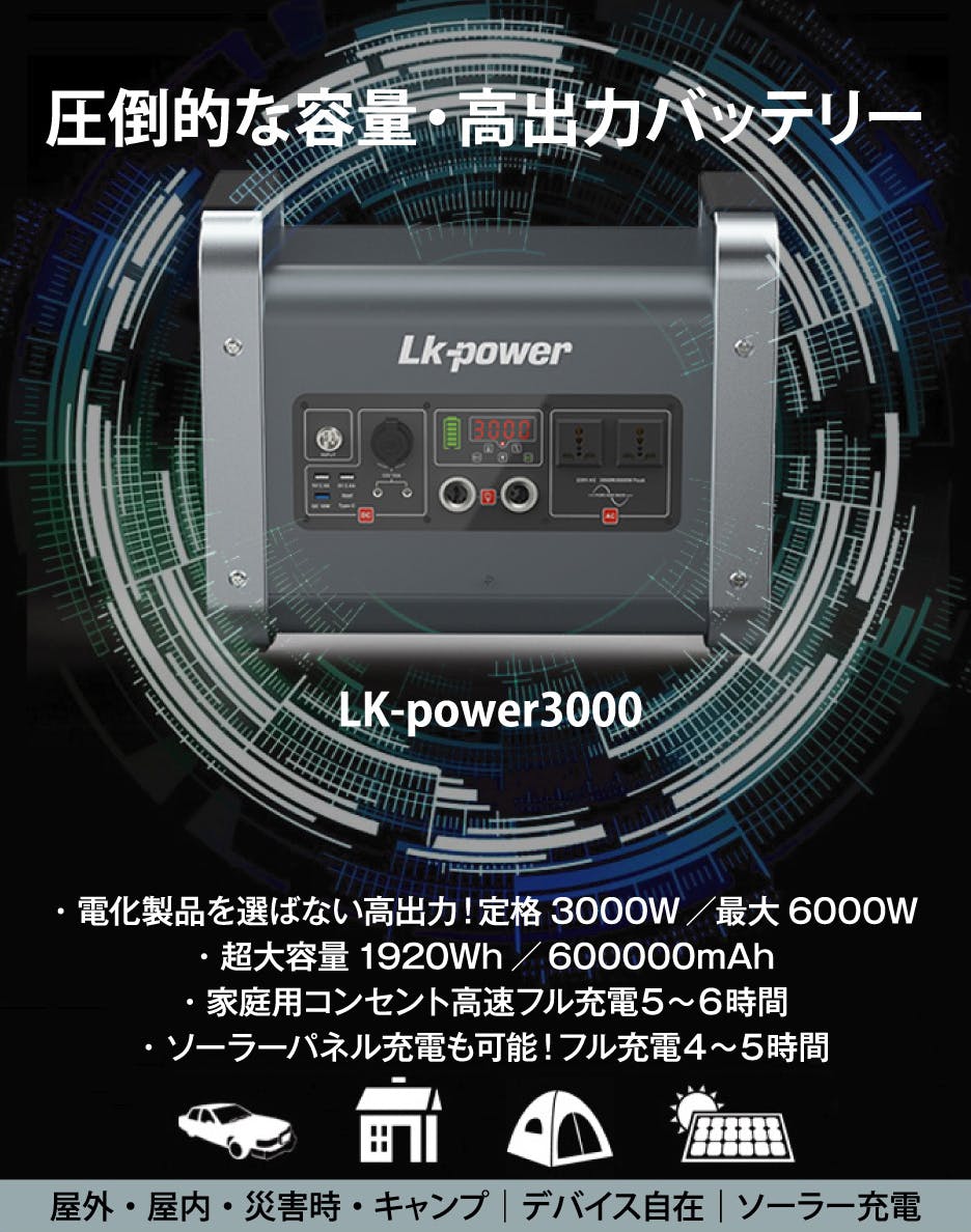 買取販売価格 ポータブル電源 蓄電池 600000mAh/1920Wh 大容量 高速