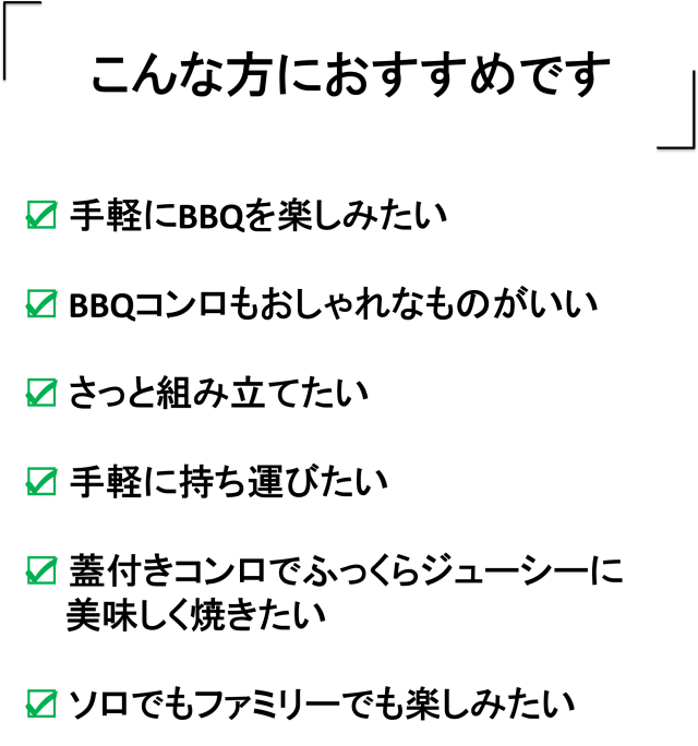 簡単組立＆コンパクト！蓋付きバーベキューコンロ「ゴービキュー (GoBQ