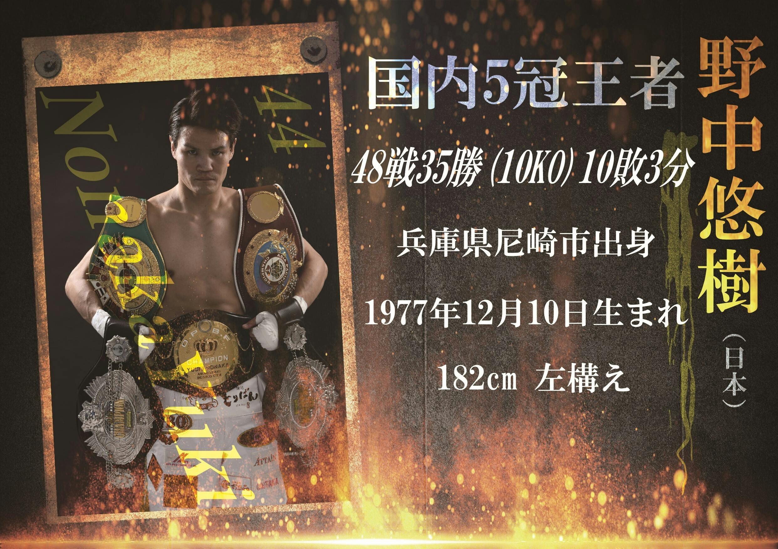 WBO アジアパシフィック　王座決定戦　ポスター