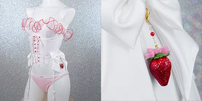 PHARFAITE【ERIMO先生デザイン】ショートケーキスイーツビスチェ パルフェット スイーツビスチェ PHARFAITE【ERIMO先生デザイン