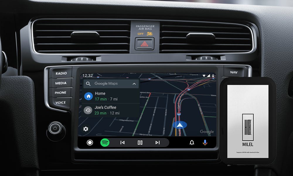 挿すだけでカーナビがAndroidスマホに！車でアプリが自由に使えるMILEL - その他