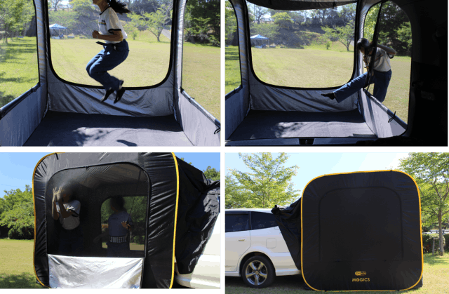 車中泊とキャンプがもっと快適に!車に連結できるテントCARSULE