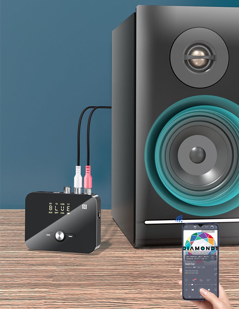 Bluetooth非対応機器を簡単にワイヤレス化 多機能トランスミッター Campfire キャンプファイヤー Bluetooth非対応機器を簡単にワイヤレス化 多機能トランスミッター Campfire キャンプファイヤー