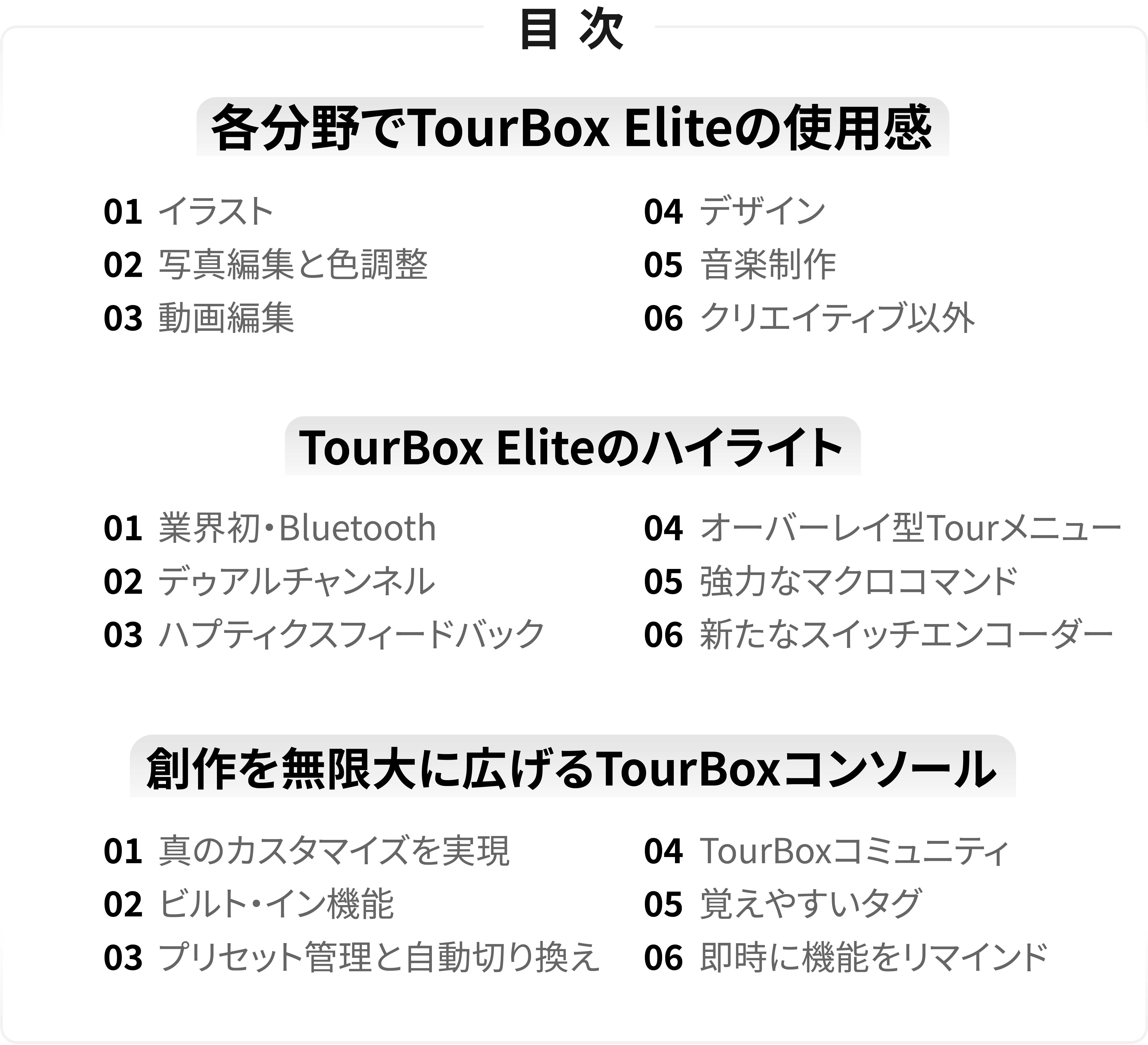 TourBox Elite 公式ストア イラスト 動画 画像 編集、片手デバイス、Bluetooth 5.0搭載、触覚フィードバック、カスタ - 2
